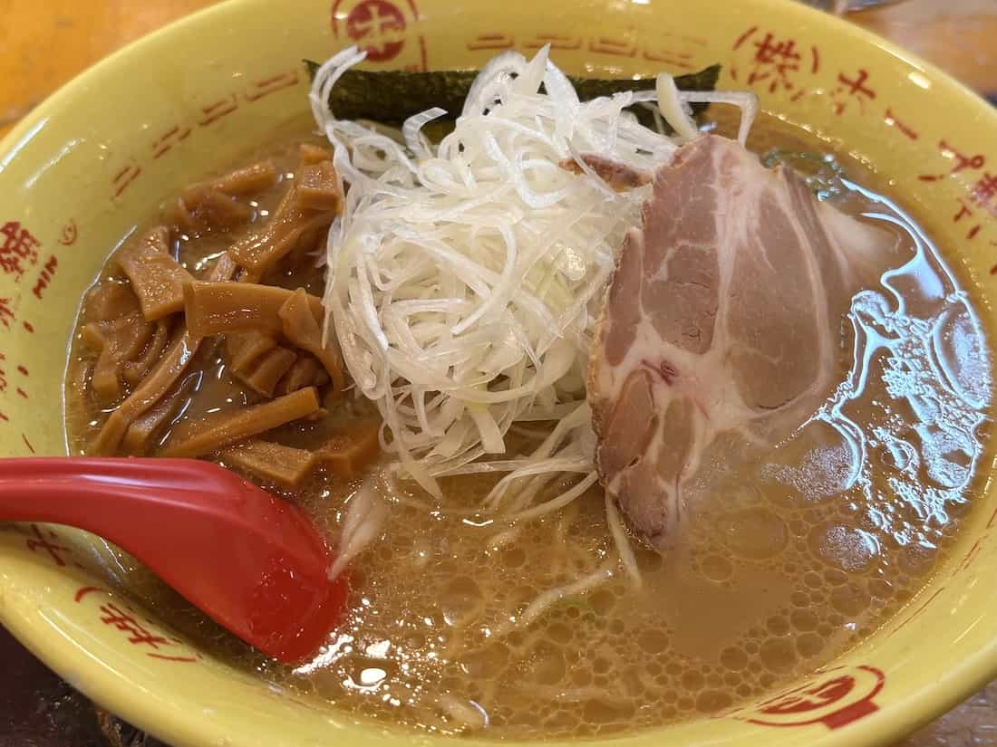 中華そば麺固め、味濃いめ