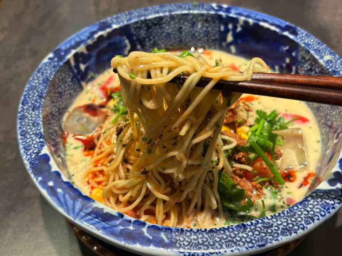 冷やし豆乳坦々麺