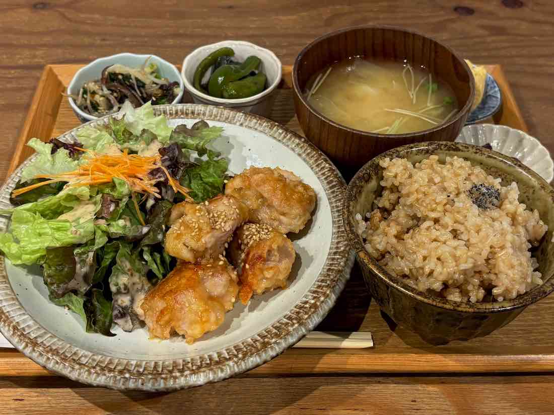 大山鶏の照り焼き