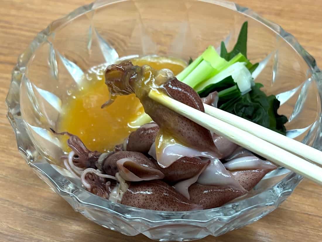 ホタルイカ酢みそ